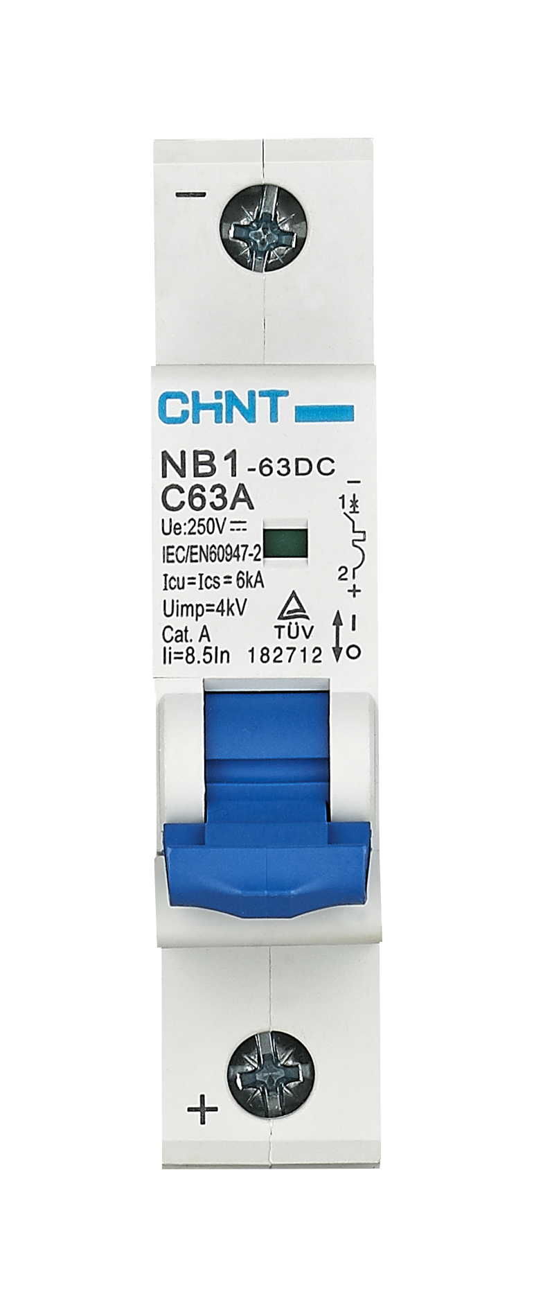 NB1-63DC C63A 1P-MCB-Front